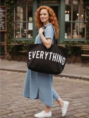 EVERYTHING Large Canvas Tote Bag